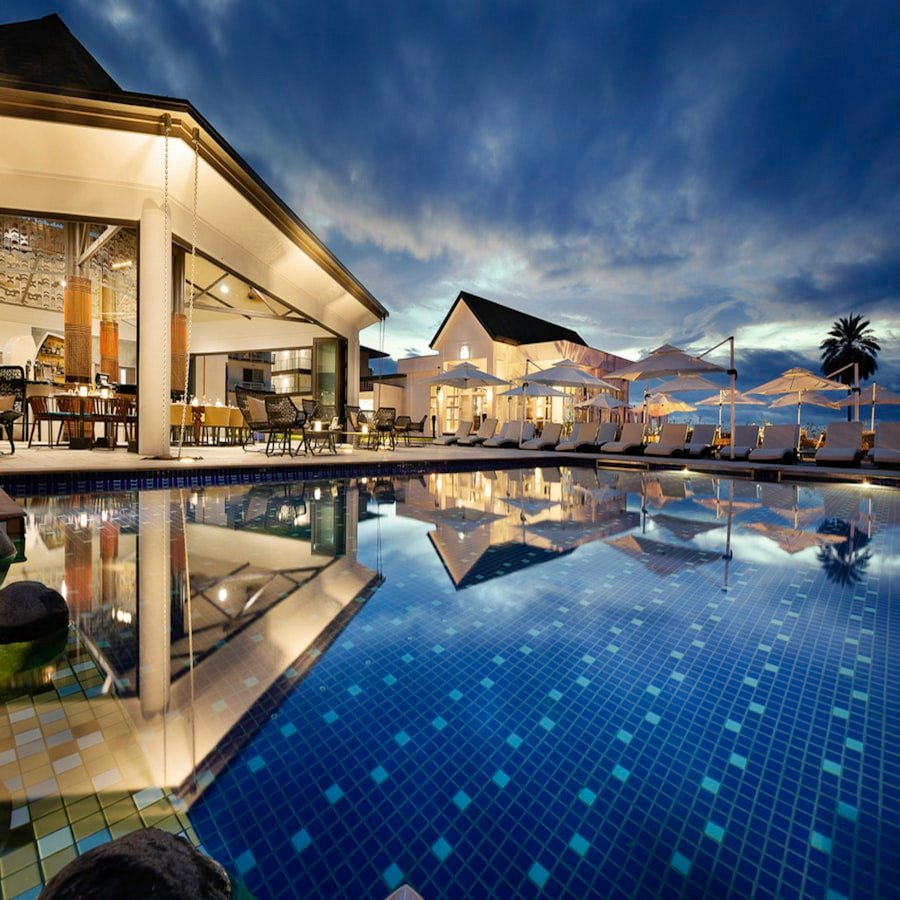 Outdoor pool, illustrative